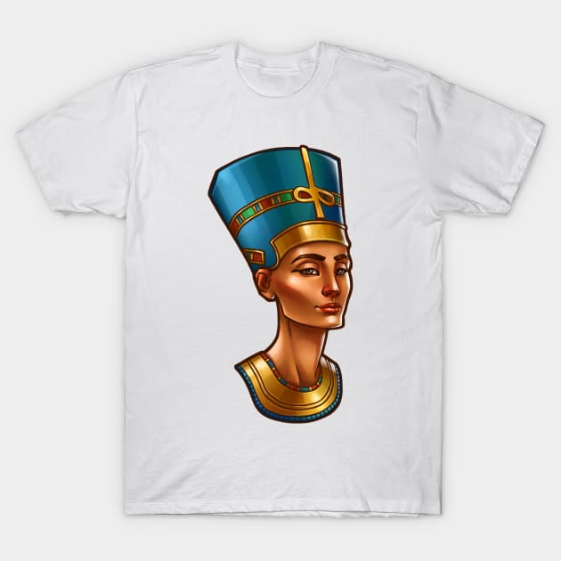 Nefertiti's Quest : Nefertiti T-Shirt by Draad